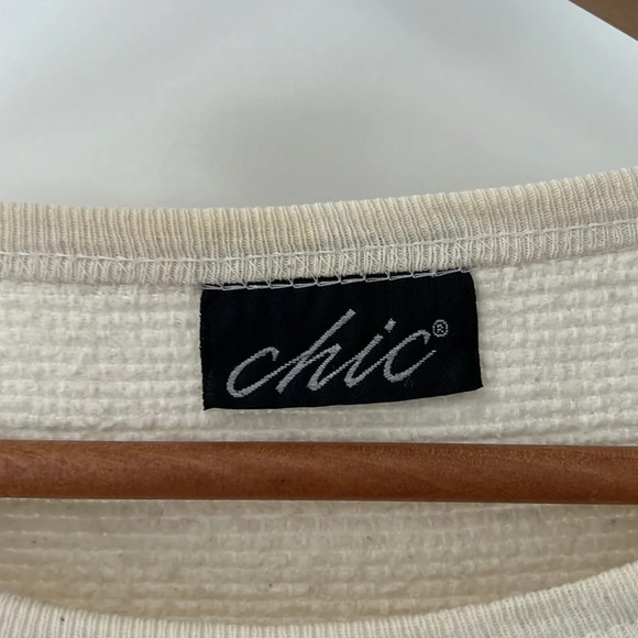 long sleeve top sweater roses . Chic. Woman - Picture 5 of 9